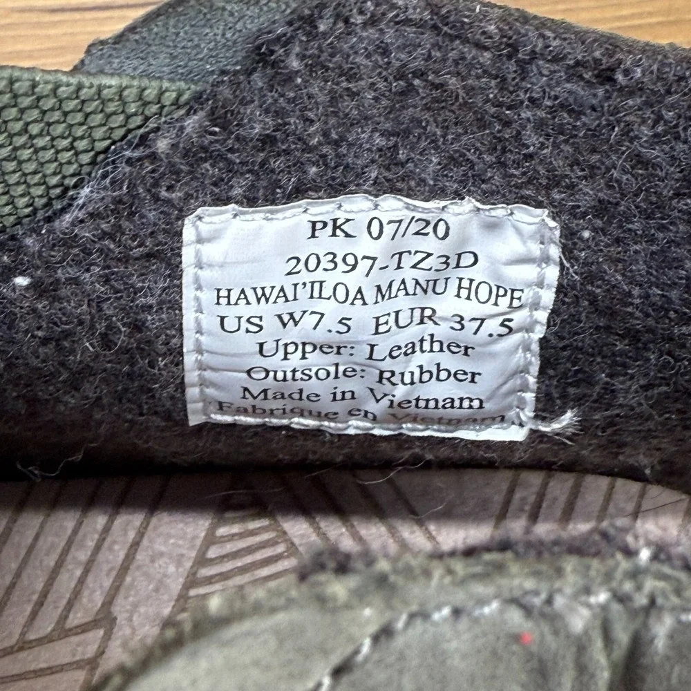 Olukai Womens Boots‎ Size 7.5 Gray Nubuck Comfort Slip On Sneakers HAWAI'ILOA